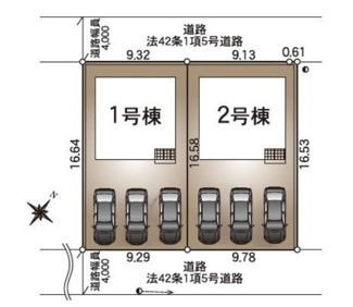 【区画図】 | 新築　新潟市西区大野町  第2  1号