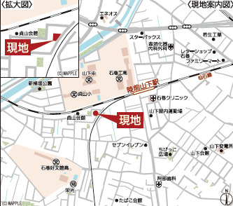 【地図】 | クレイドルガーデン石巻市貞山　第9