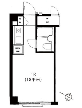 いづみハイツ神楽坂の間取り