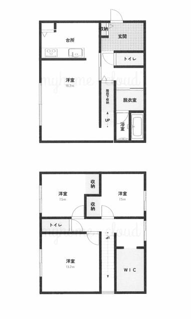 第１０村５号地の間取り