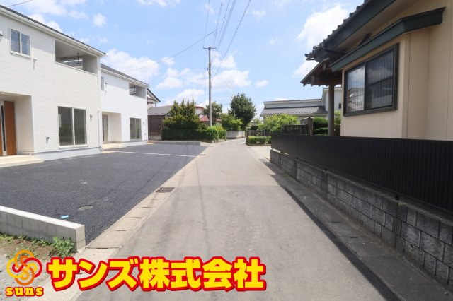 矢吹町曙町第４　　　１号棟　　　善郷小学校、矢吹中学区の外観|南側前面道路