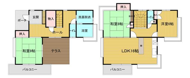【間取り】 | 伊東市富戸　戸建