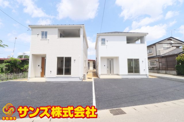 矢吹町曙町第４　　　２号棟　　　善郷小学校、矢吹中学区の外観|南側から見た区画全体