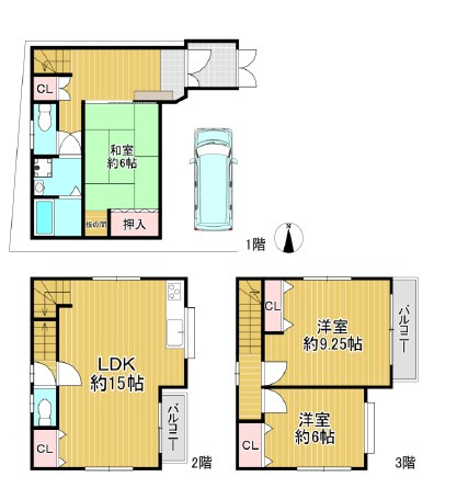 泉１丁目　中古戸建の間取り