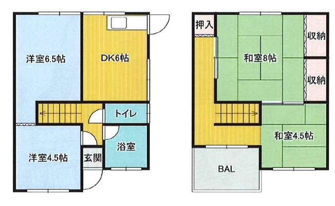 【間取り】 | 旭区千林1丁目中古テラスハウス