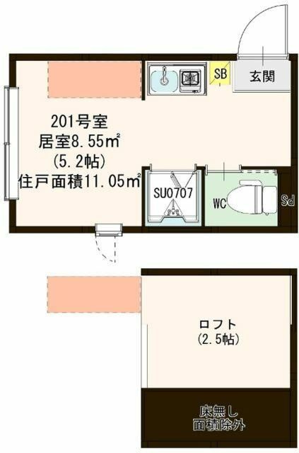ハーモニーテラス永福Ⅱの間取り