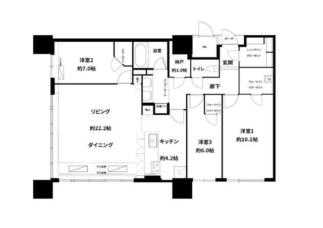 ＭＪＲ熊本ゲートタワーの間取り