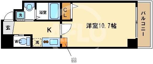 ウィング瓦町の間取り|ウィング瓦町　間取り