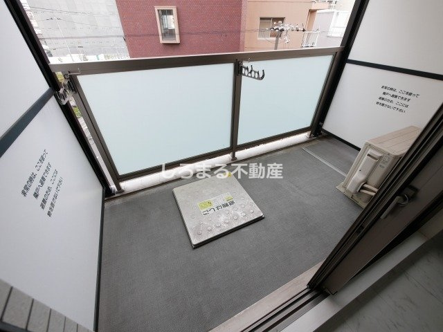 CITY SPIRE北梅田のバルコニー