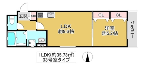 大阪市鶴見区諸口１丁目のアパートの間取り