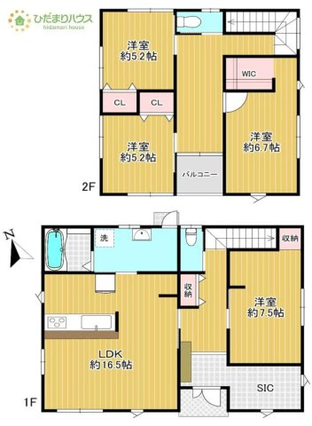 【間取り】 | 筑西市海老江　中古戸建 | 一人部屋が実現できる４LDK間取りです。将来お子様の一人部屋をお考えの方にオススメな物件です♪
