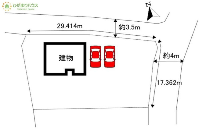 【区画図】 | 筑西市海老江　中古戸建 | 角地につき陽当たり・風通し良好♪