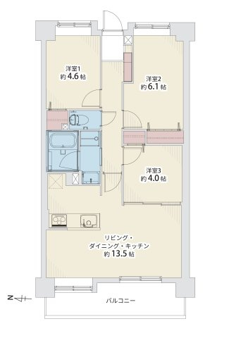 JGMグランドマンション・シュリアン土井の間取り|間取り