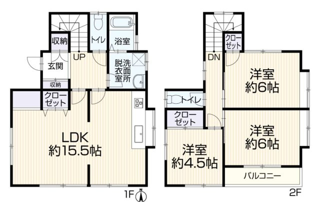戸塚区戸塚町　中古戸建て　第2の間取り