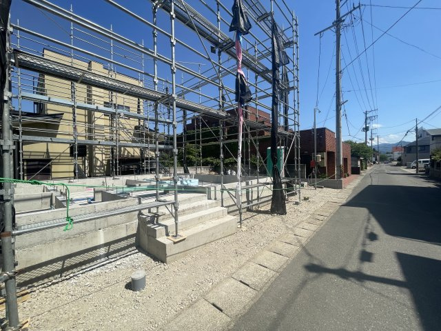 新築戸建・新築建売　米沢市城北第1　北部小・第四中の前面道路含む現地写真