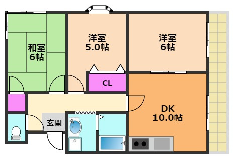 メゾンフラグランスの間取り