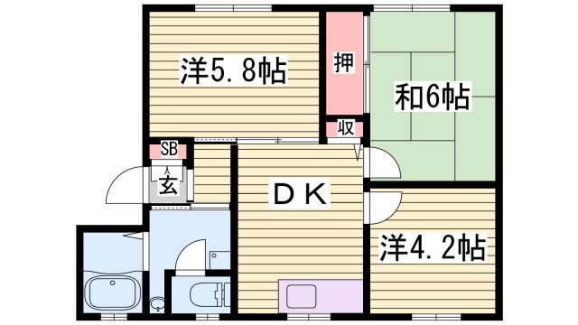 フレグランスアガの間取り