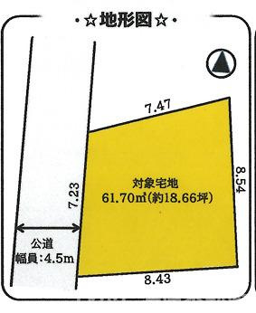 茅ヶ崎市松林1丁目　売地の土地図|土地図