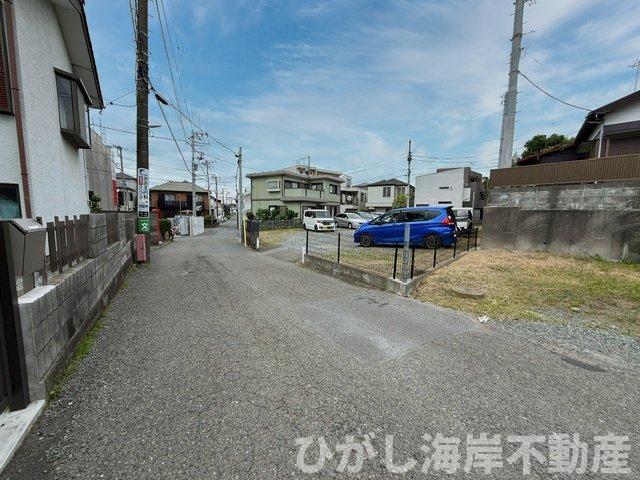 茅ヶ崎市松林1丁目　売地の前面道路含む現地写真|現地外観