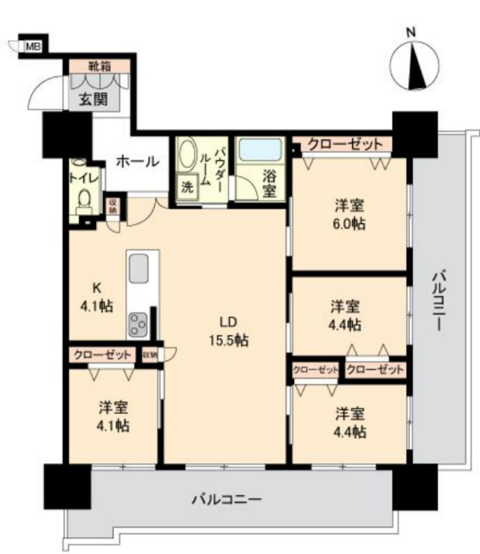 アレイール浦添リヴィスタの間取り
