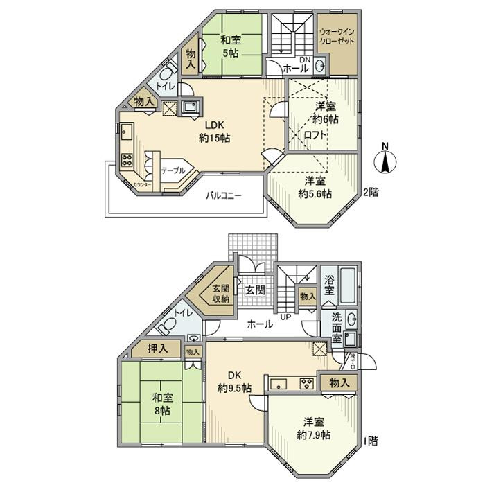 杉田戸建の間取り