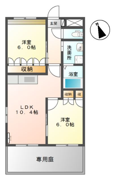 Ｌａ　ｆｒｏｎｔｅｒａの間取り
