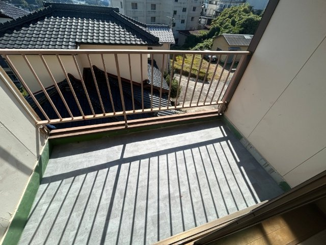 梅田ハイツのバルコニー