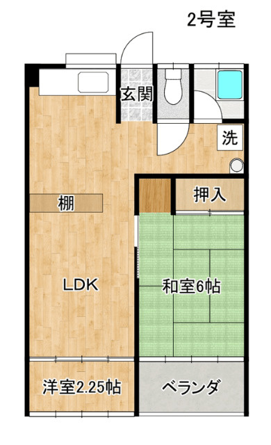 梅田ハイツの間取り