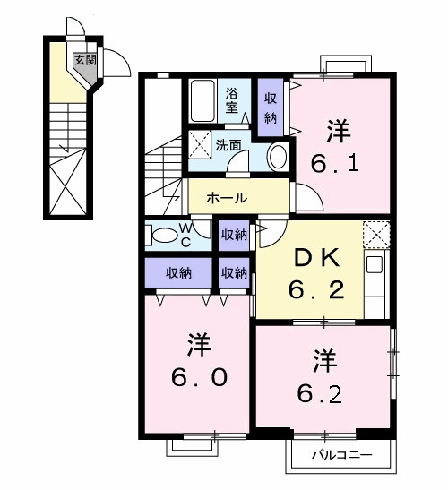 【間取り】 | アルバ　Ａ