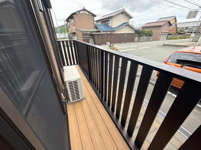 コンフォート上原田　A棟のバルコニー