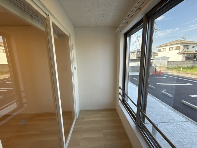 継アパートのバルコニー