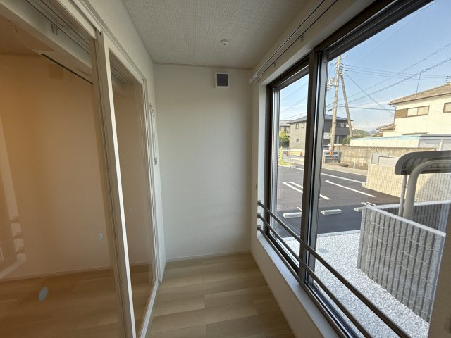 継アパートのバルコニー