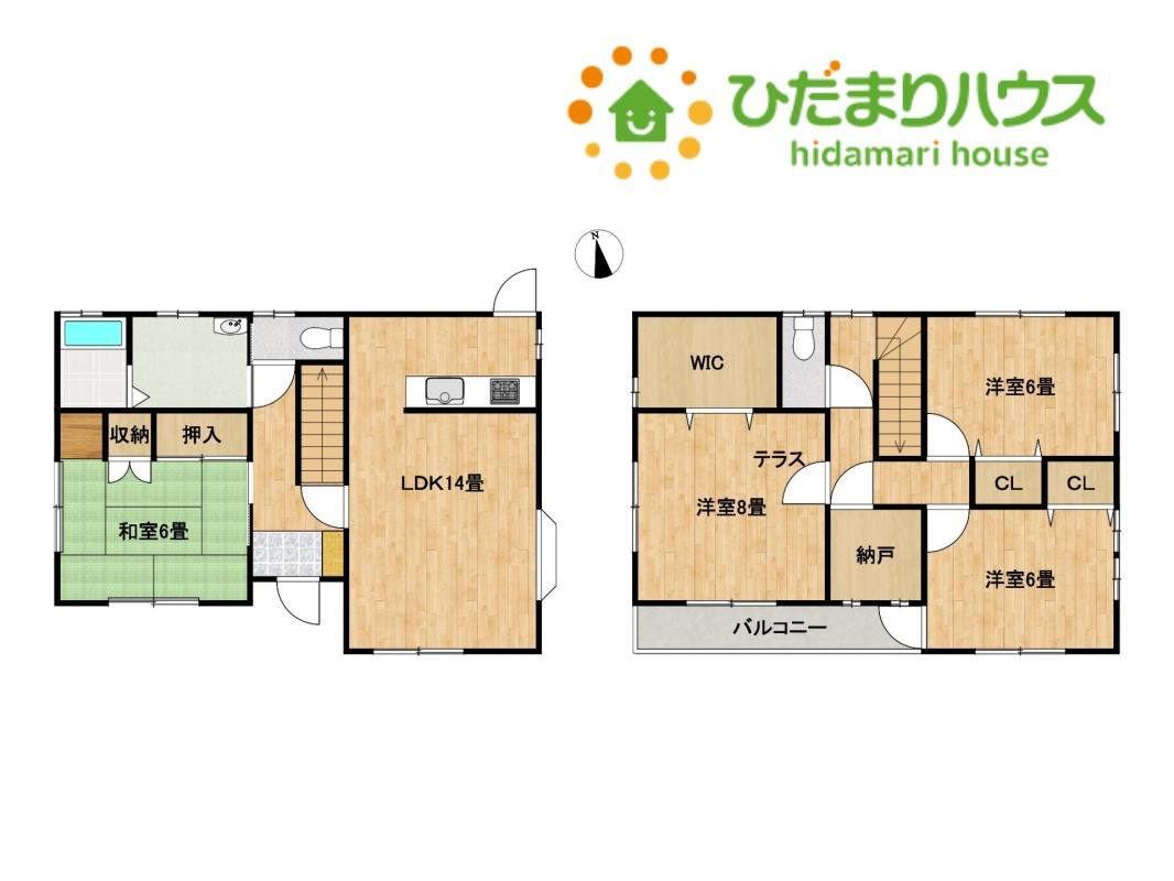 行田市下池守　中古一戸建ての間取り