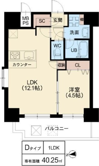 スプランディッド阿倍野の間取り
