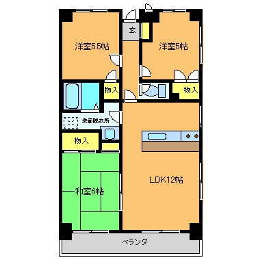 【間取り】 | サルヴェＫ都紀和