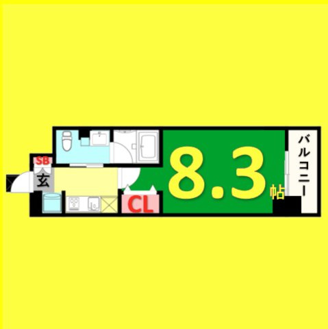 パークアクシス名古屋山王　名古屋市賃貸　仲介手数料無料の間取り