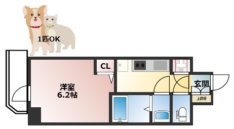 S-RESIDENCE都島Luxの間取り