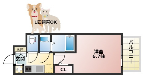 S-RESIDENCE都島Luxの間取り