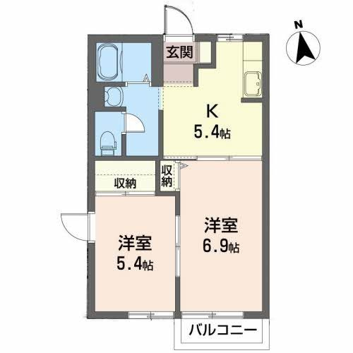 エス・カーサの間取り