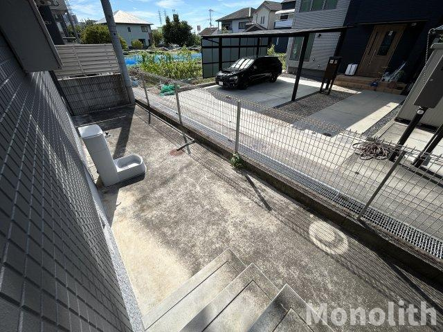 カーサミーアⅡB棟の庭