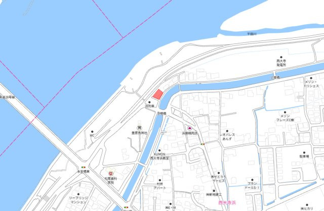 東区西大寺浜　1区画の地図