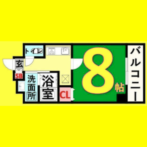 エストゥルースプラスノース名古屋　名古屋市賃貸　仲介手数料無料の間取り