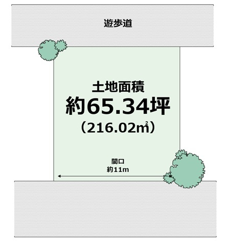 貝塚市東山　売土地の土地図