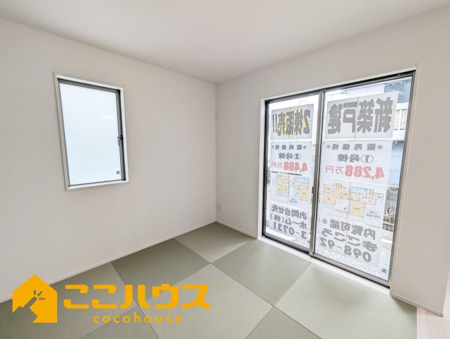 宜野湾市野嵩　新築戸建て　全2棟　2号棟の和室|和室5.25帖