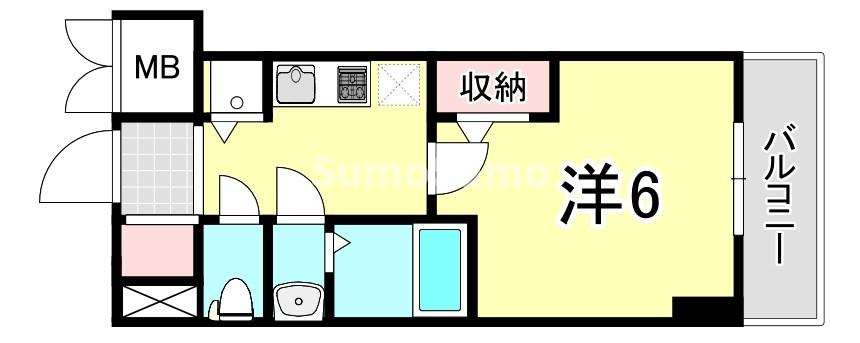 エスリードレジデンスグラン神戸三宮シティの間取り