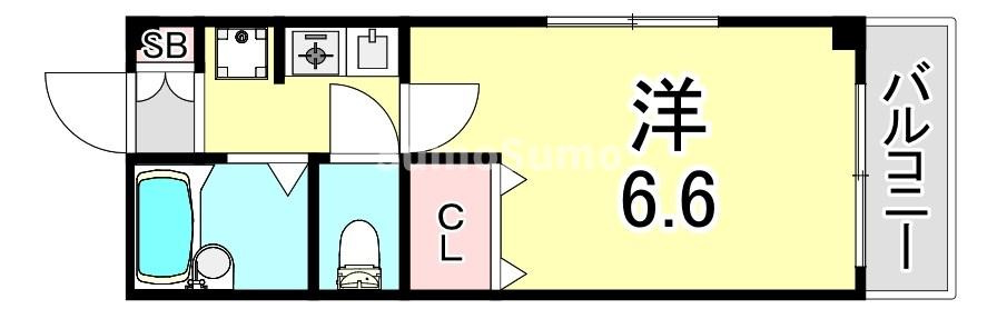 フレール奥須磨の間取り