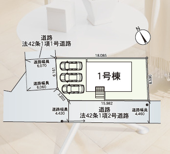 【区画図】 | クレイドルガーデン石巻市開北　第6