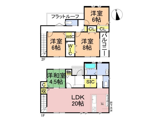 タマタウン　関市東本郷Ⅱ　全4区画分譲の間取り|■1号棟　■ヤマダ不動産　株式会社リライフ　
■夢のマイホーム購入をフルサポートします！