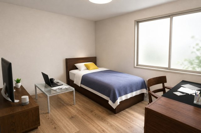淀の原町の完成予想図|【北側洋室6帖/イメージパース】