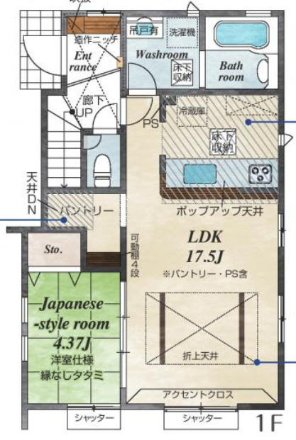 【仲介手数料無料】所沢市東狭山ケ丘全７棟１号棟　所沢市の新築なら西武ハウジングの間取り